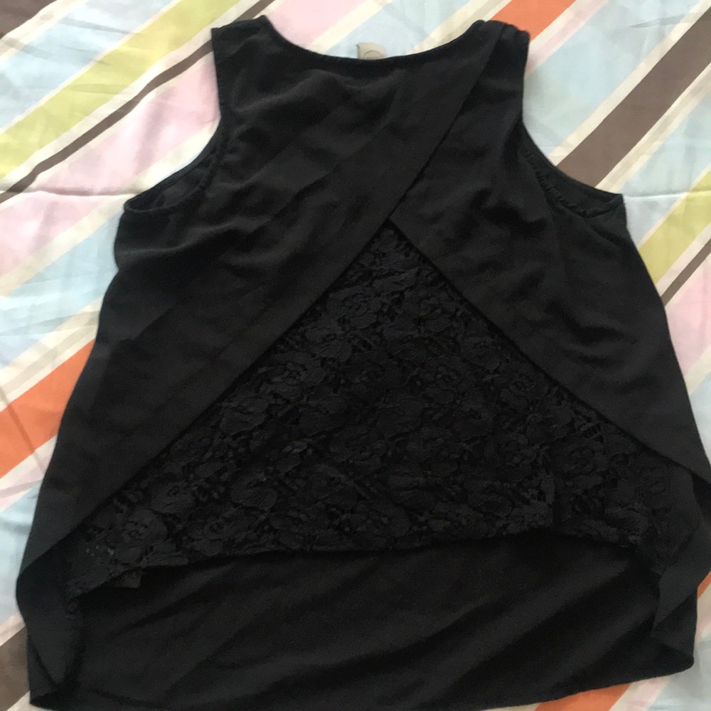 Anthropologie black sleeveless top